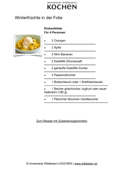 Winterfrüchte in der Folie