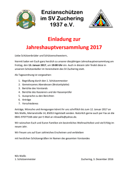 Jahreshauptversammlung - Enzian
