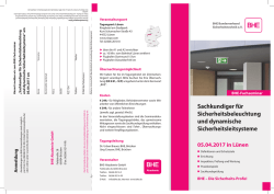 Sachkundiger f&uuml;r Sicherheitsbeleuchtung und dynamische
