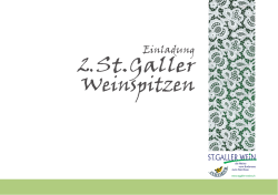 2. St.Galler Weinspitzen