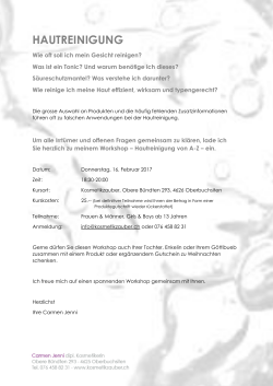 hautreinigung - Kosmetikzauber