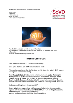 Infobrief 1/17 - SOVD Kreis Pl&ouml;n