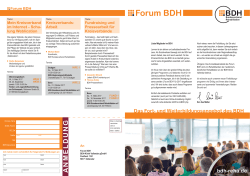 Forum BDH - BDH Bundesverband Rehabilitation