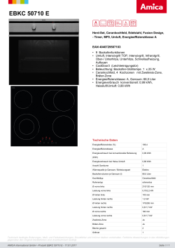 EBKC 50710 E - Amica International GmbH