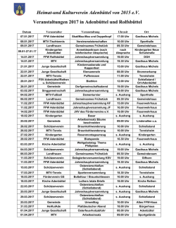 Heimat-und Kulturverein Adenb&uuml;ttel von 2015 eV