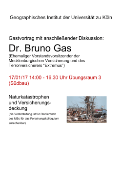 Dr. Bruno Gas - Geographisches Institut