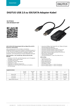 DIGITUS USB 2.0 zu IDE/SATA-Adapter