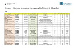Liste der Partneruniversitäten - Alpen-Adria