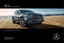 Preisliste - Mercedes-Benz