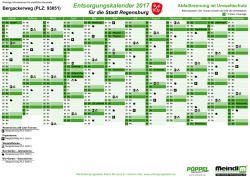 Entsorgungstermine Bergackerweg (PLZ: 93051) 2017 von www