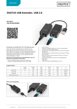 DIGITUS USB Extender, USB 2.0
