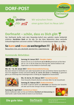 DORF-POST - Dorfmarkt Guntershausen
