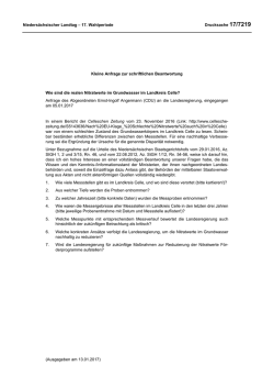 Drs. 17/7219  - Nieders&auml;chsischer Landtag