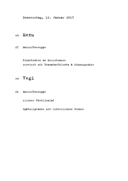 aktuelles Lunch Angebot (Deutsch)