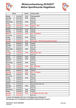 herunterladen - Sportfreunde Hügelheim