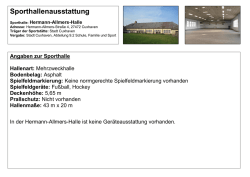 Sporthallenausstattung