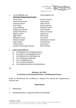 INTEGRATIONSAUSSCHUSSES