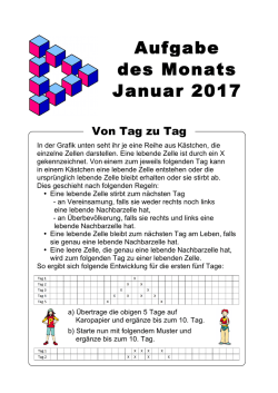 Zur Aufgabe im Januar