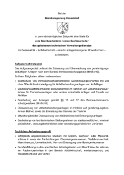 Entwurf Stellenausschreibung 52.03