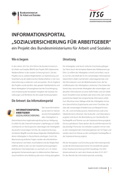 informationsportal &bdquo;sozialversicherung f&uuml;r - GKV