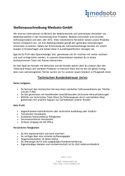 Lesen Sie gleich mal die Stellenausschreibung