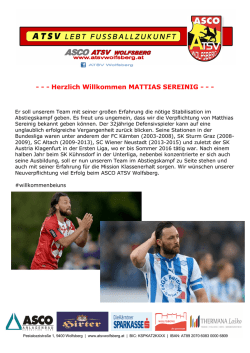 INFOS - ASCO ATSV Wolfsberg