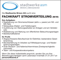 fachkraft stromverteilung (m/w)