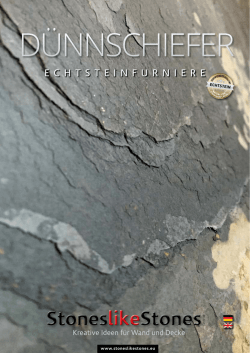 echtsteinfurniere - D&uuml;nnschiefer von StoneslikeStones