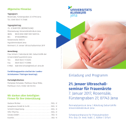 Flyer - Geburtshilfe - Universitätsklinikum Jena