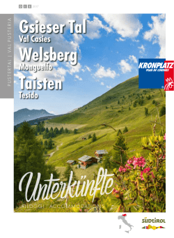Gsieser Tal Taisten Welsberg