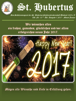 Magazin Januar 2017 - Interessengemeinschaft Büsbach eV
