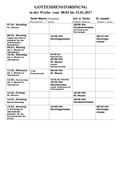 gottesdienstordnung - "St. Marien" Brieselang