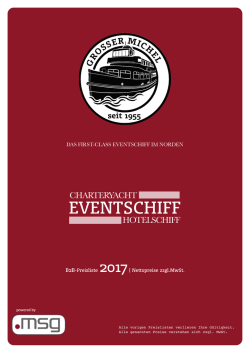 Downloade unseren Charterprospekt als PDF