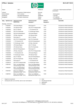 DFBnet - Spielplan 09.01.2017 05:53