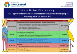 Herzliche Einladung - im Montessori