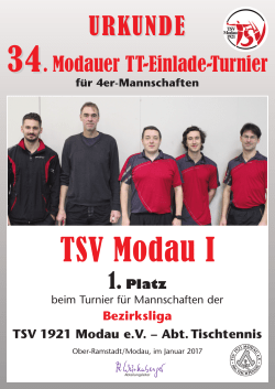 urkunde - TSV Modau