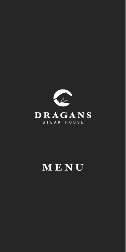 MENU  - Dragans Steakhouse