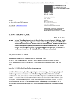 Stellungnahme zu Entwurf (elektr. übermittelte Version) / PDF, 497 KB
