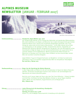 DRUCKVERSION Newsletter Alpines Museum JAN FEB