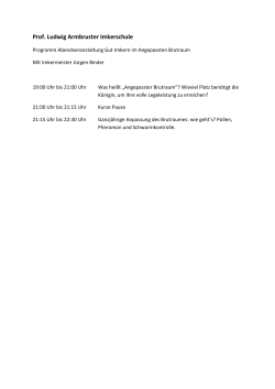 Programm - Armbruster