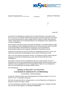 Einladung und Anmeldeformular als PDF