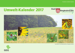 Umweltkalender 2017