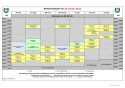 Hallenbelegungsplan