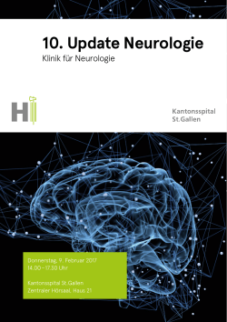 Programm - Schweizerische Neurologische Gesellschaft