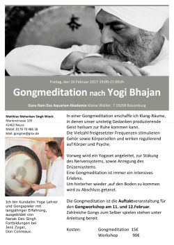 Gongmeditationnach Yogi Bhajan - Guru Ram Das Aquarian Academy