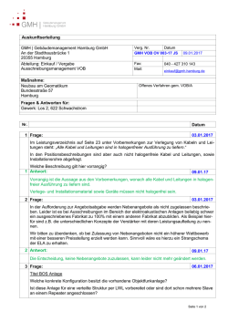 Auskunftserteilung Los 2
