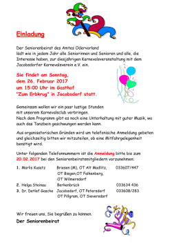 Jacobsdorfer Karnevalsverein e.V. ein.