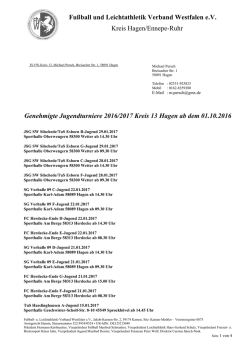 Jugend Turniere