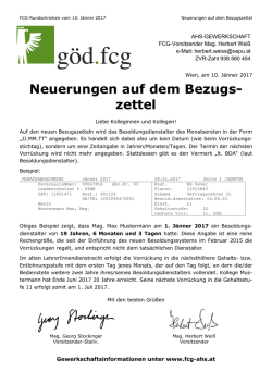 Lesen Sie hier weitere Informationen zu den - FCG-AHS