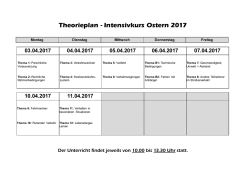 Intensivkurs Ostern - Fahrschule Klein in Dieburg